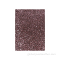 Glitter Pu Artificial Leather Pink Chunky Glitter Synthetic Leather Faux Leather Supplier